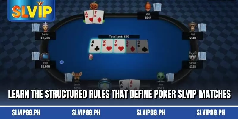 Learn the structured rules that define poker slvip matches