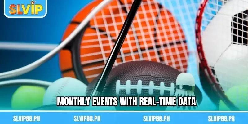 Monthly events with real-time data