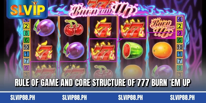 Rule of game and core structure of 777 Burn 'em Up